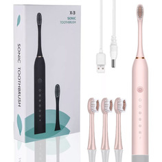 Зубная щетка электрическая Sonic Toothbrush X-3 Pink