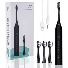 Зубная щетка электрическая Sonic Toothbrush X-3 Black