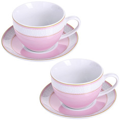 Чайный сервиз LORAINE розовая 28639 2 пер.