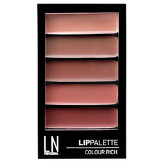 Палетка помад для губ LN, Colour Rich, тон 01