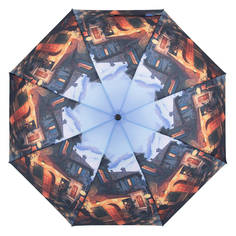Зонт женский Raindrops RD05400 оранжевый/синий