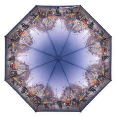 Зонт женский Raindrops RD05397 темно-серый/голубой