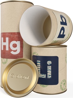 Контейнеры для раздельного сбора батареек на утилизацию Grafia.ink "Pb Li Hg" ×3 2.75л