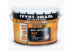 Грунт-эмаль по ржавчине Dali 3 в 1, глянцевая, 10 л, зеленая