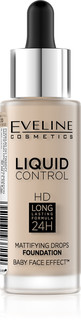 Тональная основа Eveline Liquid Control, тон 010 32 мл