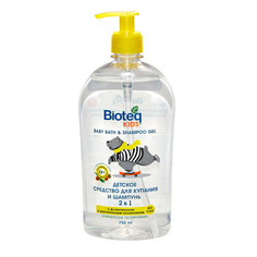 Средство для купания и шампунь Bioteq Kids 2 в 1, 0+, 750 мл