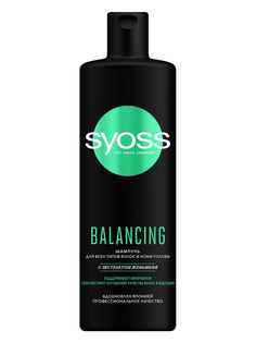 Шампунь Syoss Balancing укрепление волос и более легкое расчесывание, 450 мл