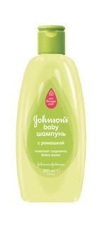 Шампунь детский для волос Johnsons baby, с ромашкой, 300 мл, 2 шт.