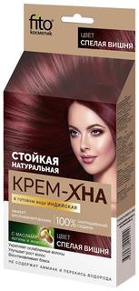 Краска для волос Фитокосметик Крем-Хна Индийская в готовом виде Спелая вишня Fitoкосметик