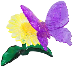Головоломка Crystal Puzzle Бабочка фиолетовая 90222