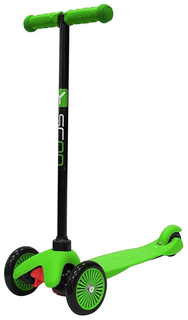 Самокат трехколесный Y-Scoo mini A-5 Simple green с цветными колесами