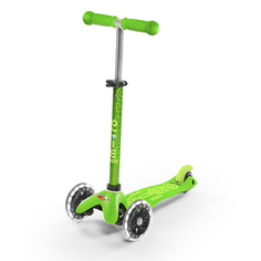 Самокат детский трехколесный Micro Mini Deluxe LED Green