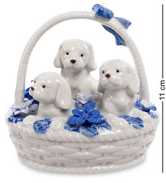 Фигурка Щенки в корзинке Pavone CMS-46/ 9