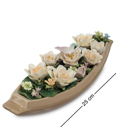 Композиция Лодка с цветами Pavone