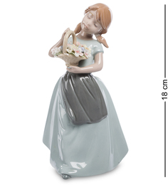 Фигурка Девочка с корзинкой Pavone