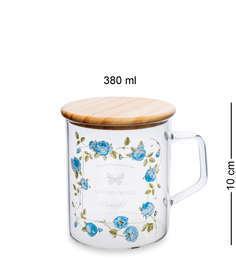 Кружка с крышкой "Розовый сад" Art Home GS-46/1