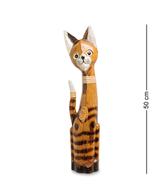 Статуэтка "Кошка" 50 см (албезия, о.Бали) Decor and Gift