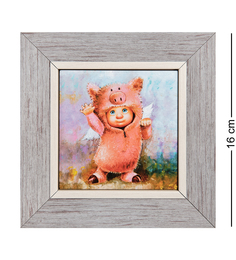 Панно керамическое "Хрю Хрю" 10х10 ANG-1244 Artangels