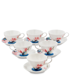 Чайный набор на 6 персон "Цветущая сакура" (Pavone)