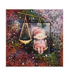 Жикле в раме "Весы" 16х16 Artangels