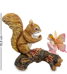 Статуэтка "Маленькая фея с белкой" Great Art GA-94