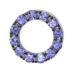 Кулон из белого золота с танзанитом Империал P0756-208 Imperial