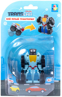 Мой первый трансформер "Истребитель", серый, 6 см 1TOY