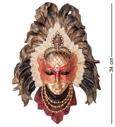 Венецианская маска "Перо павлина" Veronese WS-362