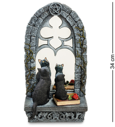 Статуэтка "Кошка с котенком у зеркала" Veronese