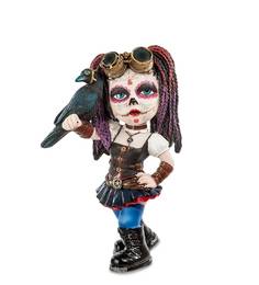 Статуэтка в стиле Фэнтези "Девочка с вороном" Veronese