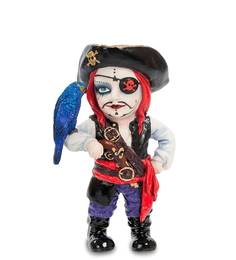 Статуэтка в стиле Фэнтези "Капитан пиратов и его попугай" Veronese