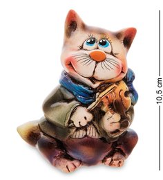 Фигурка керамическая "Кот со скрипкой" Art East
