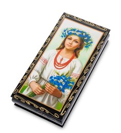 Шкатулка-купюрница в технике декупаж (8х17х4) Art East