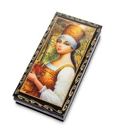 Шкатулка-купюрница в технике декупаж (8х17х4) Art East