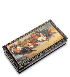 Шкатулка-купюрница в технике декупаж (8х17х4) Art East
