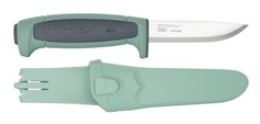 Нож Morakniv Basic 546 нержавеющая сталь, пласт. ручка (зеленая) серая. вставка