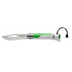 Нож Opinel №8 Fluo Green, нержавеющая сталь, зеленый
