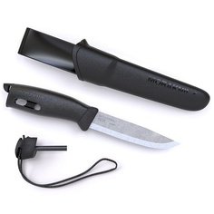 Нож Morakniv Companion Spark Black, нержавеющая сталь, черный