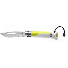 Нож Opinel №8 Fluo Yellow, нержавеющая сталь, желтый