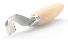 Нож Morakniv Hook Knife 163 Double Edge ложкорез, нержавеющая сталь, рукоять из березы