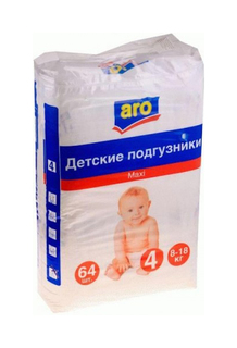 Подгузники Aro Maxi (8-18 кг), 64 шт.