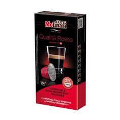 Капсулы Molinari Qualita Rosso для кофемашин Nespresso 10 капсул