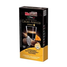 Капсулы Molinari Cacao Arancia для кофемашин Nespresso 10 капсул