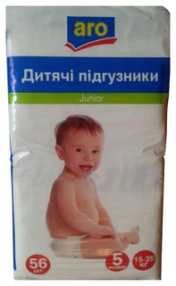 Подгузники Aro Junior 5 (15-25 кг), 56 шт.