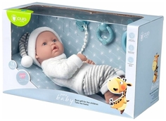 Пупс JUNFA Pure Baby 35см в кофточке, штанишках и шапочке, в коробке WJ-B9973