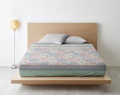 Простыня на резинке из поплина "Ночь Нежна" Скарлетт (мята), Размер: 160 х 200