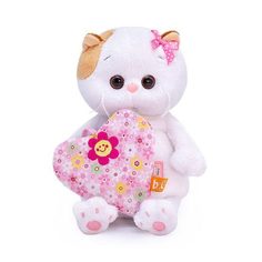 Мягкая игрушка BUDI BASA Кошечка Ли-Ли BABY с сердечком, 20 см