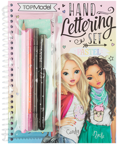 Альбом для творчества с канцелярией Depesche TOPModel Hand Lettering Set Pastel 047778