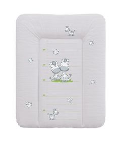Матрас пеленальный Ceba Baby Zebra grey на комод, 70x50 см