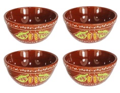 Салатник "Березовые бруньки" 0,5л. 4шт. Солнечногорская керамика